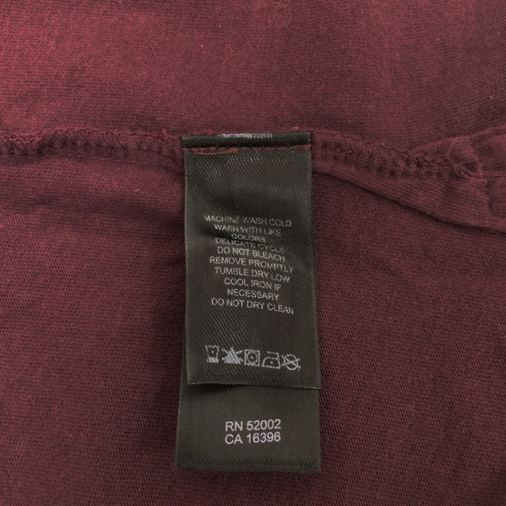 DKNY Jeans Burgundy Polo Shirt - Picture 8 of 9